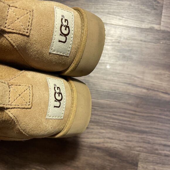 Ugg Bethany Classic Slim Ankle Cut Brown Comfort Boots Shoes Women's Size 7.5 - Picture 9 of 16